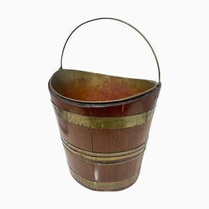 Early 19th Century Dutch Brass Bound Tea Kettle Bucket