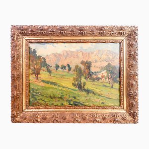 Artista, Paesaggio, 1900, Olio, Cornice, Italia