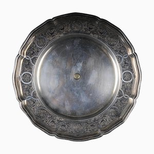Antique Russian Plate in Silver