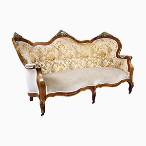 Antique French Marquetry Sofa, 1860