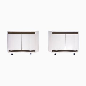 Cream Bedside Tables from Gavina, Set of 2