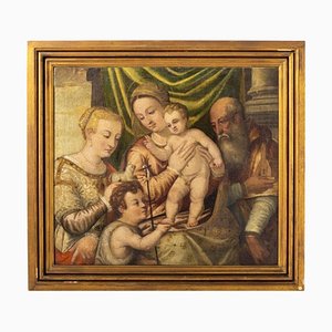 Flemish School Artist, Artist, Figurative Scene, 17th Century, Oil on Canvas, Framed