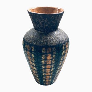 Vaso Seta vintage in ceramica attribuito ad Aldo Londi per Bitossi Raymor, Italia, anni '60