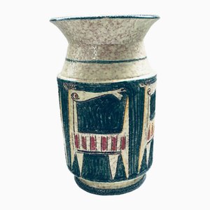 Mid-Century Art Ceramic Studio Etruscan Horses Vase 63/65 von Fratelli Fanciullacci, Italien, 1960er