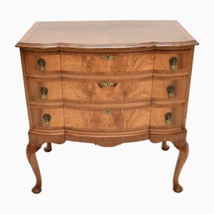 Antique Figured Walnut Chest of Drawers, 1900