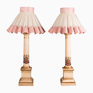 Tall Mid-Century English Table Lamps, 1960s, Set of 2