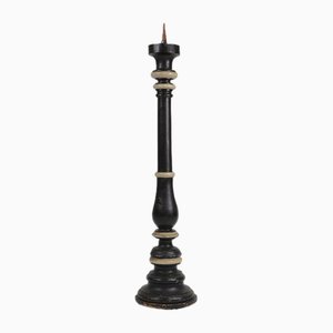 Large Antique Wooden Church Candle Holder, France, 1850s