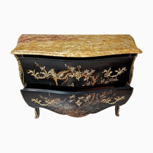 Louis XV Style Dresser in Black Chinese Lacquer