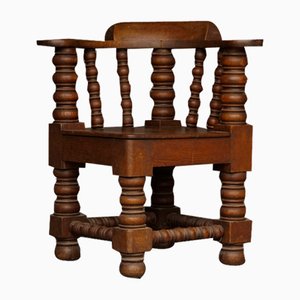 Antique Oak Corner Chair