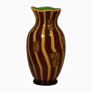 Mid-Century Kunstglas Murano Vase, 1980er