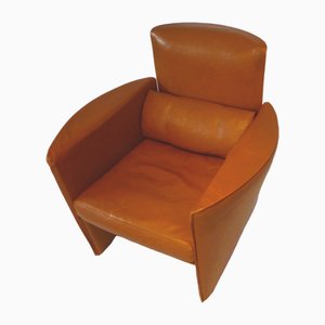 Fauteuil Club en Cuir Cognac, 1990s