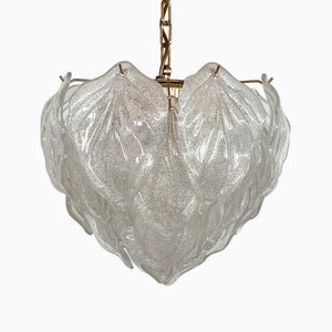 Vintage Italian Murano Chandelier with Glass Petals, 1980s