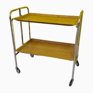 Collapsible Chrome Serving Trolley, 1970s