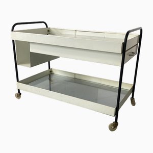 Moderner Mid-Century Pilastro Beistelltisch Servierwagen von Coen De Vries für Pilastro, 1950er