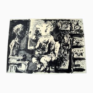 Pablo Picasso, Interior, 1961, Original Lithograph