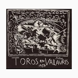 Lithographie Pablo Picasso, Toros à Vallauris, 1959