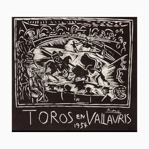 Pablo Picasso, Toros at Vallauris, Lithograph, 1959