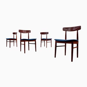 Teak Dining Chairs by Henning Kjærnulf, Set of 4