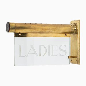 Wall Mounted Internalite Ladies Illuminated Sign, 1920s