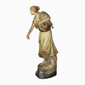 Polychrome Terrakotta Skulptur von Sydan für Goldscheider, 1890er