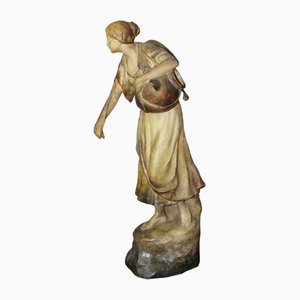 Sculpture en Terre Cuite Polychrome par Sydan pour Goldscheider, 1890s