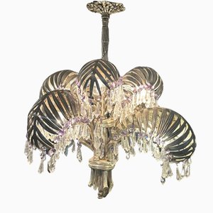 Art Nouveau Palm Chandelier