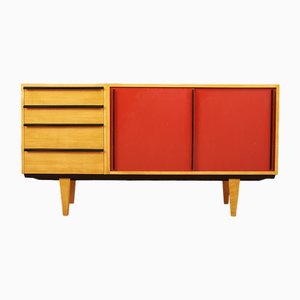 Sideboard in Maple and Veneer with Metal Handles by Alfred Altherr for Freba, 1953
