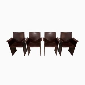 Dining or Conference Chairs by Tito Agnoli for Matteo Grassi, 1980s, Set of 4