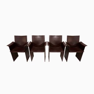 Dining or Conference Chairs by Tito Agnoli for Matteo Grassi, 1980s, Set of 4