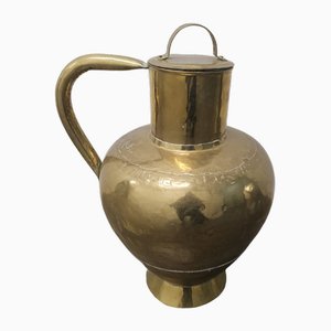 Jarra para leche de latón, década de 1850