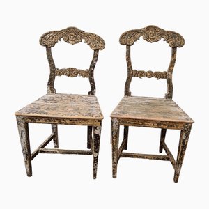 Antique Swedish Chairs, 1860s, Set of 2