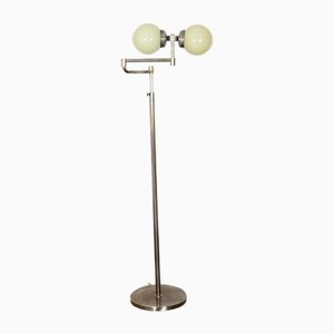 Floor Lamp in Nickel-Plated Steel