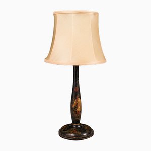 Vintage Oriental Ebonised Side Lamp, 1930s