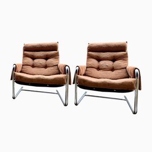 Vintage Space Age Armchair with Cord Reference from Ikea, 1970s, Set of 2