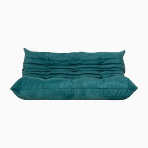 Petrolblaues Togo 3-Sitzer Sofa von Michel Ducaroy für Ligne Roset