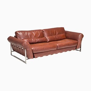 Brown Leather Sofa from Roche Bobois, 2000s