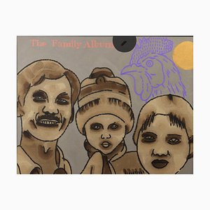 C. Pozzati, Family's Album, 2001, huile et acrylique sur toile