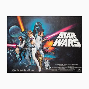 Affiche Star Wars par Tom Chantrell, Royaume-Uni, 1977