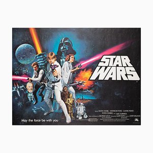 Póster de Star Wars de Tom Chantrell, Reino Unido, 1977