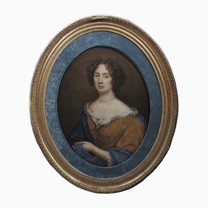 Portrait de la Marquise Ginori, 18ème Siècle, Huile sur Toile, Encadrée