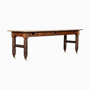 Grande Table 19ème Siècle en Chêne, Angleterre, 1890s