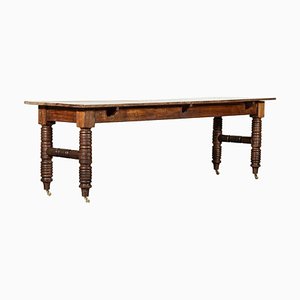 Large 19th Century English Oak Table, 1890s