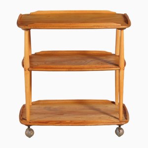 Mid-Century Elm and Beech Serving Trolley from Ercol, 1960s