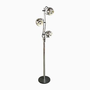 Space Age Chrome Eyeball Floor Lamp in the style of Goffredo Reggiani, 1960s