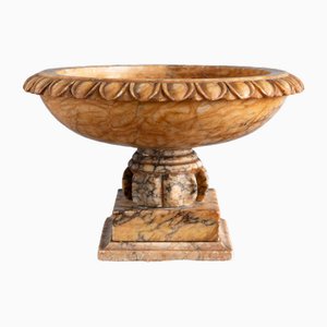 Large French Grand Tour Tazza in Siena Marble, 19th Century