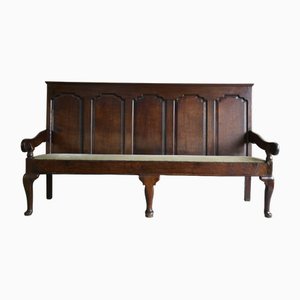 Banc Settle Georgian en Chêne