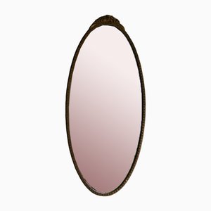 Mid-Century Mirror in Oval Shape