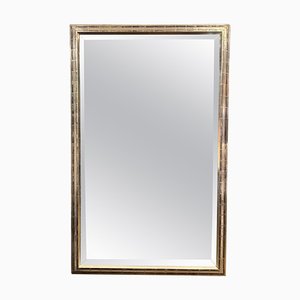 Large French Silver Gilt Bistro Mirror, 1970s