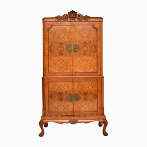 Cocktail Drinks Cabinet in Burr Walnut, 1920s