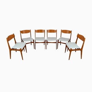 Danish Teak Dining Chairs, 1960s, Set of 6